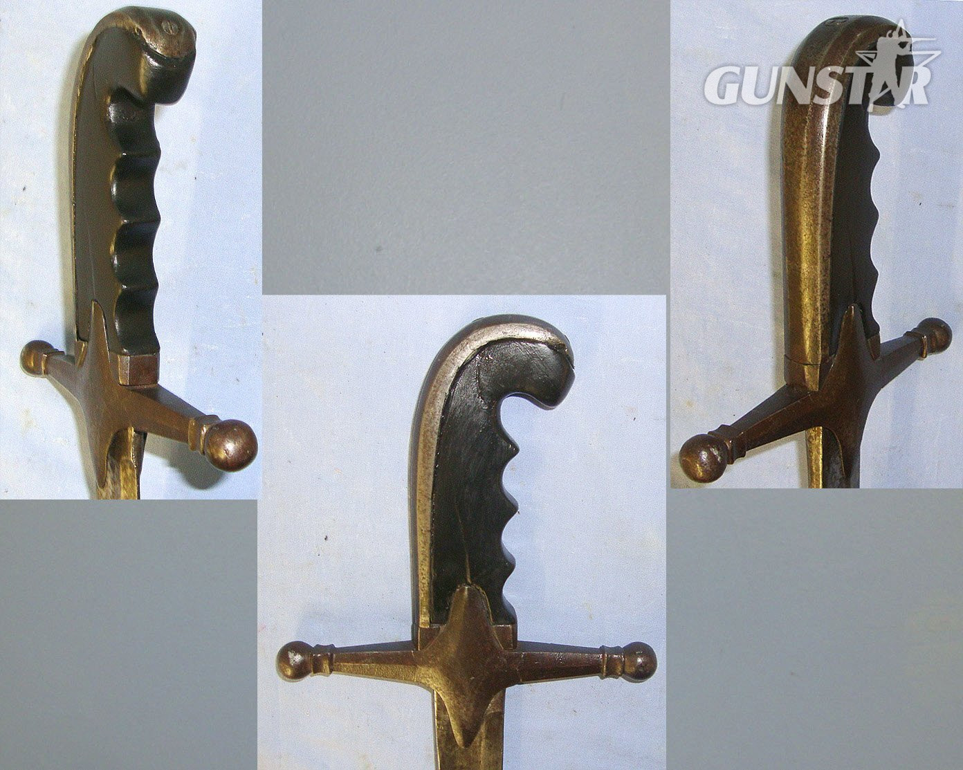 UNKNOWN SWORD**Circa 19th Century Sword With Curved Sabre Blade & Steel Scabbard. ED 3029 Sword