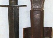 WW2 Era British 3rd Pattern Commando Fairbairn Sykes FS Fighting Knife With No.3 Mould Marked Hilt, Guard Stamped ‘I9’ & ‘5’ & Scabbard. ED 901 Knive