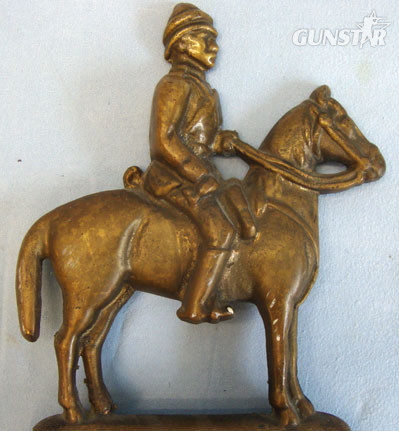 Victorian Cast Iron \'Door Stop\' Depicting Lord Kitchener On Horse Back Mounted Lord Kitchener On Horse Back Mounted On A Metal Plinth. Other Accessory in 