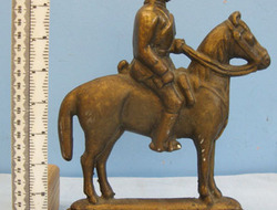 Victorian Cast Iron \'Door Stop\' Depicting Lord Kitchener On Horse Back Mounted Lord Kitchener On Horse Back Mounted On A Metal Plinth. Other Accessory