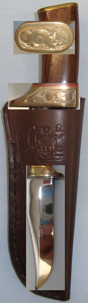 Wostenholm I*XL Hunting Knife with Leather Sheath. ED 2486 Hunting Knive