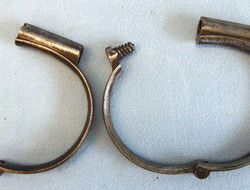 American Sheriff\'s Western \'Plug\' handcuffs and Twist Key. American Sheriff's Western 'Plug' handcuffs and Twist Key. Other Accessory