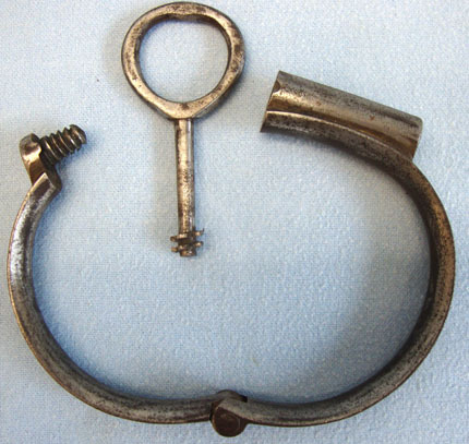 American Sheriff\'s Western \'Plug\' handcuffs and Twist Key. American Sheriff's Western 'Plug' handcuffs and Twist Key. Other Accessory