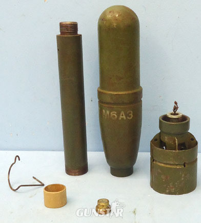 DEACTIVATED INERT. 2.36” HEAT (High Explosive Anti-Tank) (Hollow Charged) Bazook DEACTIVATED INERT. 2.36” HEAT (High Explosive Anti-Tank) (Hollow Charged) Bazook Antique & Militaria