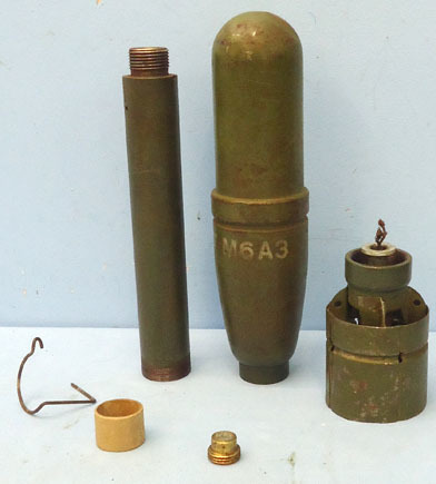 DEACTIVATED INERT. 2.36” HEAT (High Explosive Anti-Tank) (Hollow Charged) Bazook DEACTIVATED INERT. 2.36” HEAT (High Explosive Anti-Tank) (Hollow Charged) Bazook Antique & Militaria