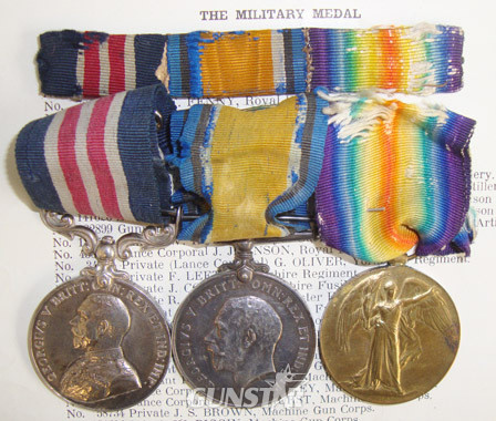 WW1 Military Medal Trio To Private 58734 J.S. Brown Machine Gun Corps With Ribbo WW1 Military Medal Trio To Private 58734 J.S. Brown Machine Gun Corps With Ribbo Other Accessory
