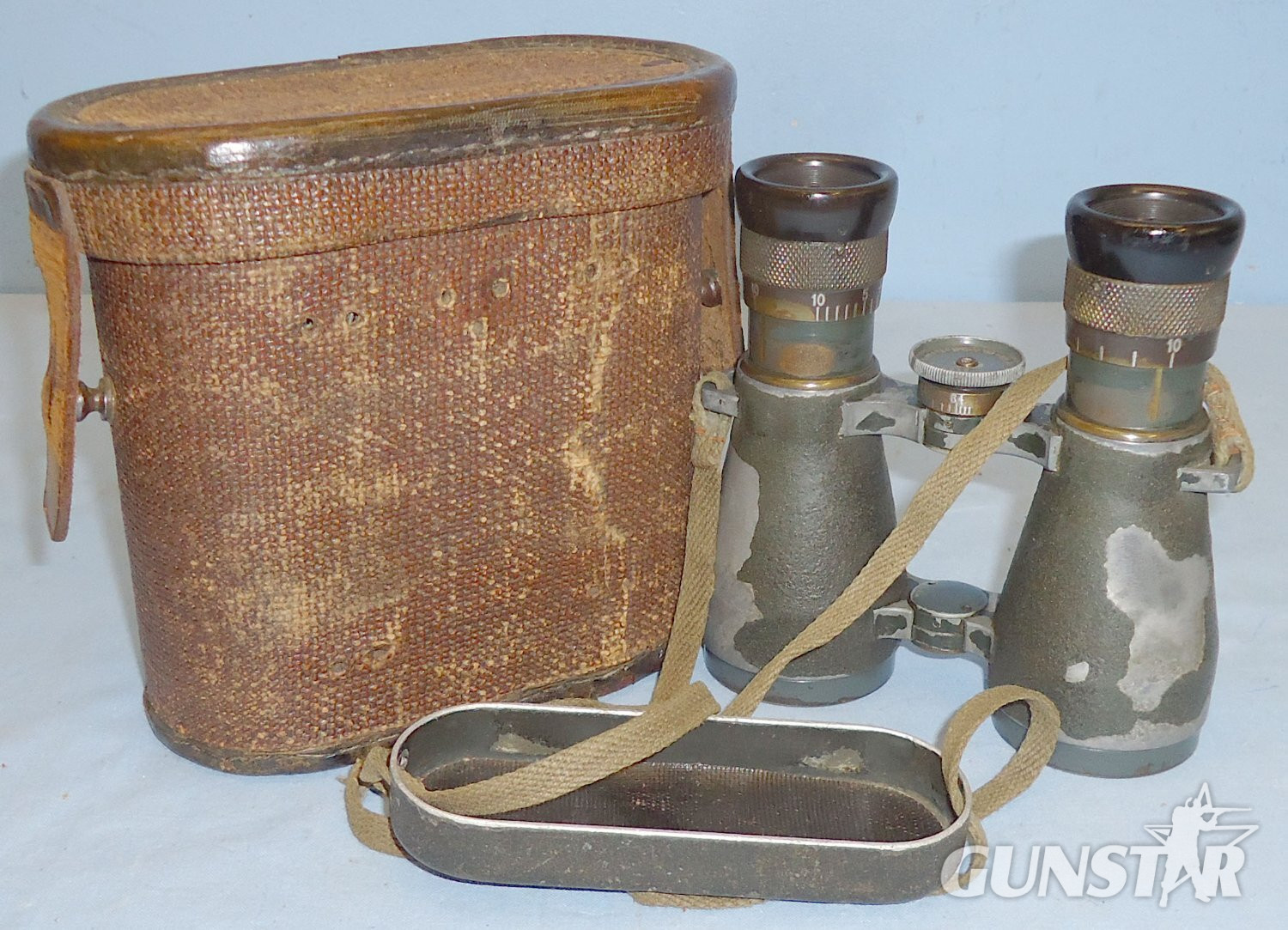 Scarce/as Found* German WWI Fernglas 08 Binoculars Maker marked Busch A-G Rathenow  in Original Case. 21645. Scarce/as Found* German WWI Fernglas 08 Binoculars Maker marked Busch A-G Rathenow  in Original Case. 21645.  Sight & Optic in 