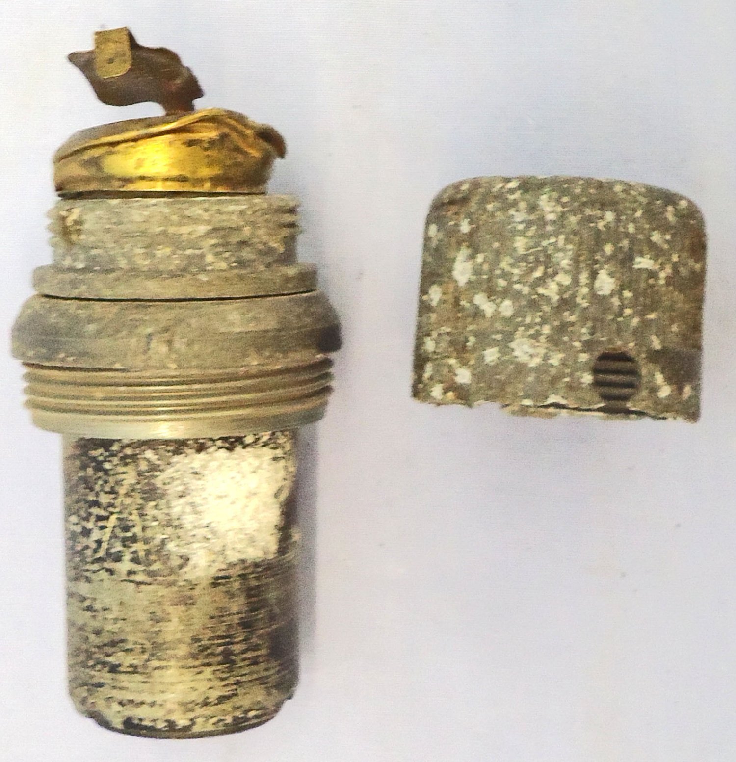 {CATEGORY} - INERT DEACTIVATED. Original, Fired, 1954 Dated British 3 Inch Practice High Explosive (HE) Mortar. - O 2235 INERT DEACTIVATED. Original, Fired, 1954 Dated British 3 Inch Practice High Explosive (HE) Mortar. - O 2235  Other Ammunition in 