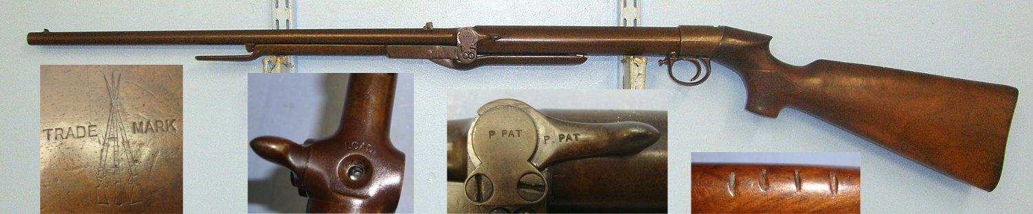  Early 1906-1907 B.S.A Improved Model Lincoln Jeffries Patent .177 Calibre Underlever Air Rifle With Early Bayonet Catch Lever ( no protective side fences),  Pistol Grip Stock Variant. Sn 23041 .177