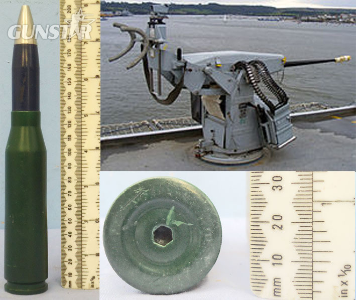 INERT. British KAA 20mm (20 x 128) Oerlikon Cannon DRILL Round. - O 1923 INERT. British KAA 20mm (20 x 128) Oerlikon Cannon DRILL Round. - O 1923  Other Ammunition in 