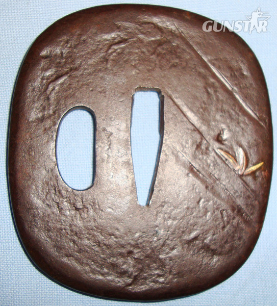 Rounded Square Shaped ‘Katana Tsuba’ in Iron. ED 2692. Rounded Square Shaped ‘Katana Tsuba’ in Iron. ED 2692. Other Accessory