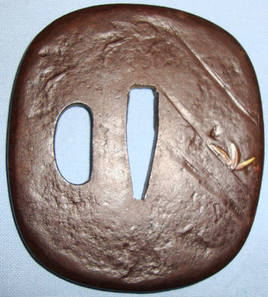 Rounded Square Shaped ‘Katana Tsuba’ in Iron. ED 2692. Rounded Square Shaped ‘Katana Tsuba’ in Iron. ED 2692. Other Accessory