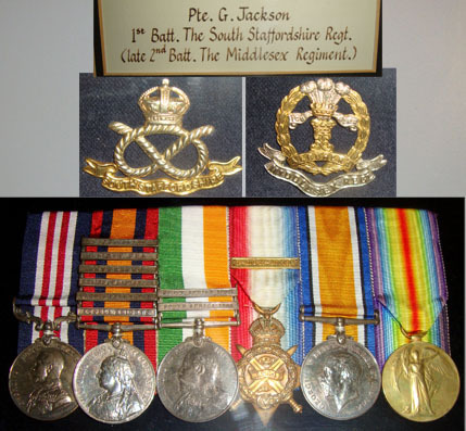 Boer War & WW1 British Military Medal 6 Medal Group Private G. Jackson MM 1st So Boer War & WW1 British Military Medal 6 Medal Group Private G. Jackson MM 1st So Other Accessory