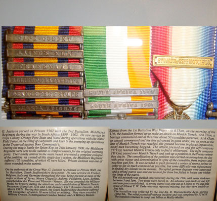  Boer War & WW1 British Military Medal 6 Medal Group Private G. Jackson MM 1st So Boer War & WW1 British Military Medal 6 Medal Group Private G. Jackson MM 1st So Other Accessory