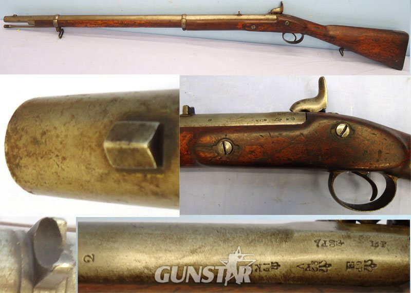 Tower, 1877 Dated, Native Sergeants Pattern 1858, 2 Band, Smoothbore .600” Percussion Musket. Sn - 23174:37 Tower, 1877 Dated, Native Sergeants Pattern 1858, 2 Band, Smoothbore .600” Percussion Musket. Sn - 23174:3737 Muzzleloader Various Rifle