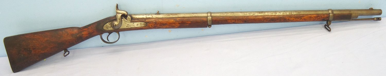 Tower, 1877 Dated, Native Sergeants Pattern 1858, 2 Band, Smoothbore .600” Percussion Musket. Sn - 23174:37 Tower, 1877 Dated, Native Sergeants Pattern 1858, 2 Band, Smoothbore .600” Percussion Musket. Sn - 23174:3737 Muzzleloader Various Rifle - {CATEGORY} in 