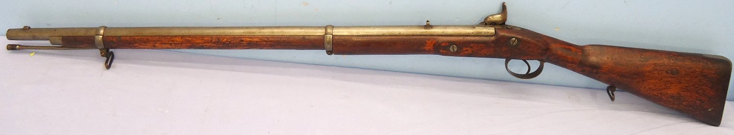 Tower, 1877 Dated, Native Sergeants Pattern 1858, 2 Band, Smoothbore .600” Percussion Musket. Sn - 23174:37 Tower, 1877 Dated, Native Sergeants Pattern 1858, 2 Band, Smoothbore .600” Percussion Musket. Sn - 23174:3737 Muzzleloader Various Rifle - {CATEGORY}