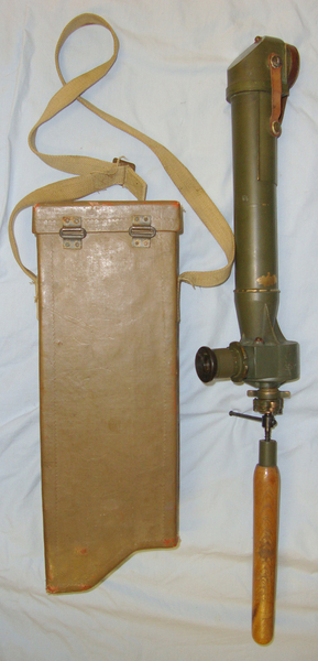  Cased, British WW1 & WW2 Era No.14 TPL MK 4 Brass Trench Periscope By R & J B (Beck Ltd) With Screw Off Wood Handle  Sight & Optic