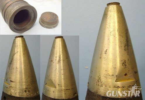  DEACTIVATED INERT. WW2 Rare German Kriegsmarine 88mm (88 x 571R) High Explosive (HE) Trace Round For The Ship Mounted 8 cm/45 SK/C30 gun in Flak L C/30 pedestal mount. - O 1502 DEACTIVATED INERT. WW2 Rare German Kriegsmarine 88mm (88 x 571R) High Explosive (HE) Trace Round For The Ship Mounted 8 cm/45 SK/C30 gun in Flak L C/30 pedestal mount. - O 1502  Other Ammunition