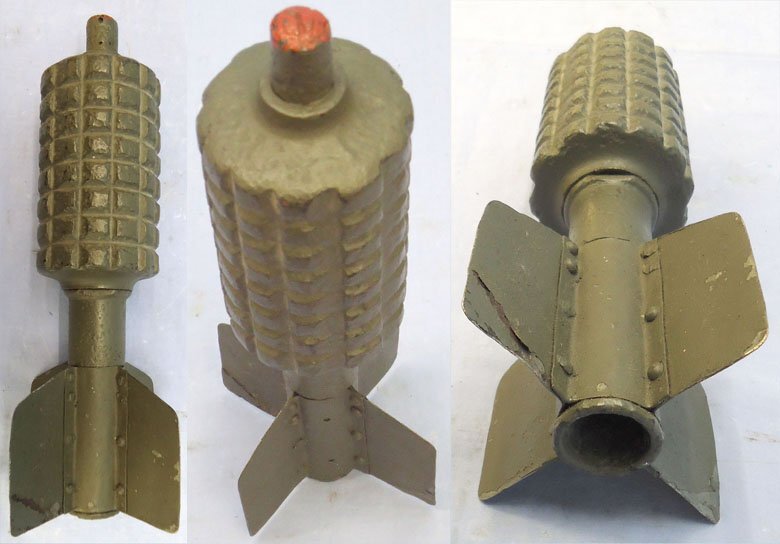 {CATEGORY} - INERT DEACTIVATED. German, WW1, Granatenwerfer 16 High Explosive Fragmentation Trench Mortar. - O 2131 Granatenwerfer 16 High Explosive Fragmentation Trench Mortar. - O 2131  Other Ammunition in 