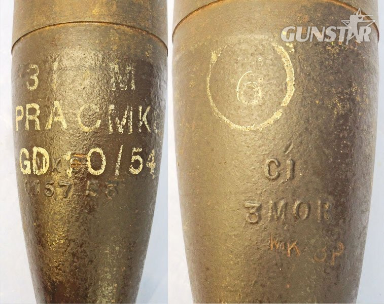 INERT DEACTIVATED. Unfired, Original Korean/Cold War Era, 1954 Dated British 3 Inch Practice High Explosive (HE) Mortar & Original Transit Container. Sn - 21775 INERT DEACTIVATED. Unfired, Original Korean/Cold War Era, 1954 Dated British 3 Inch Practice High Explosive (HE) Mortar & Original Transit Container. Sn - 21775  Other Ammunition