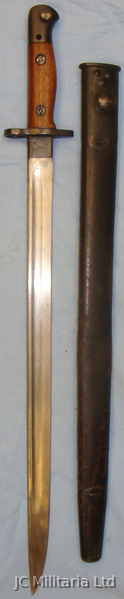 British ‘1907’ Pattern Bayonet and Scabbard. BAYO 709. Bayonet in 