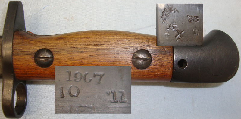 British ‘1907’ Pattern Bayonet and Scabbard. BAYO 709. Bayonet