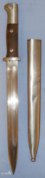  German ‘M84/98’ Bayonet and Steel Scabbard. BAYO 228. Bayonet