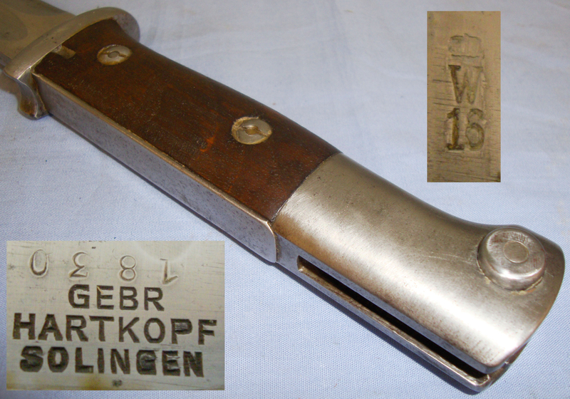 German ‘M84/98’ Bayonet and Steel Scabbard. BAYO 228. Bayonet
