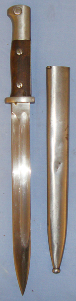  German ‘M84/98’ Bayonet and Steel Scabbard. BAYO 228. Bayonet