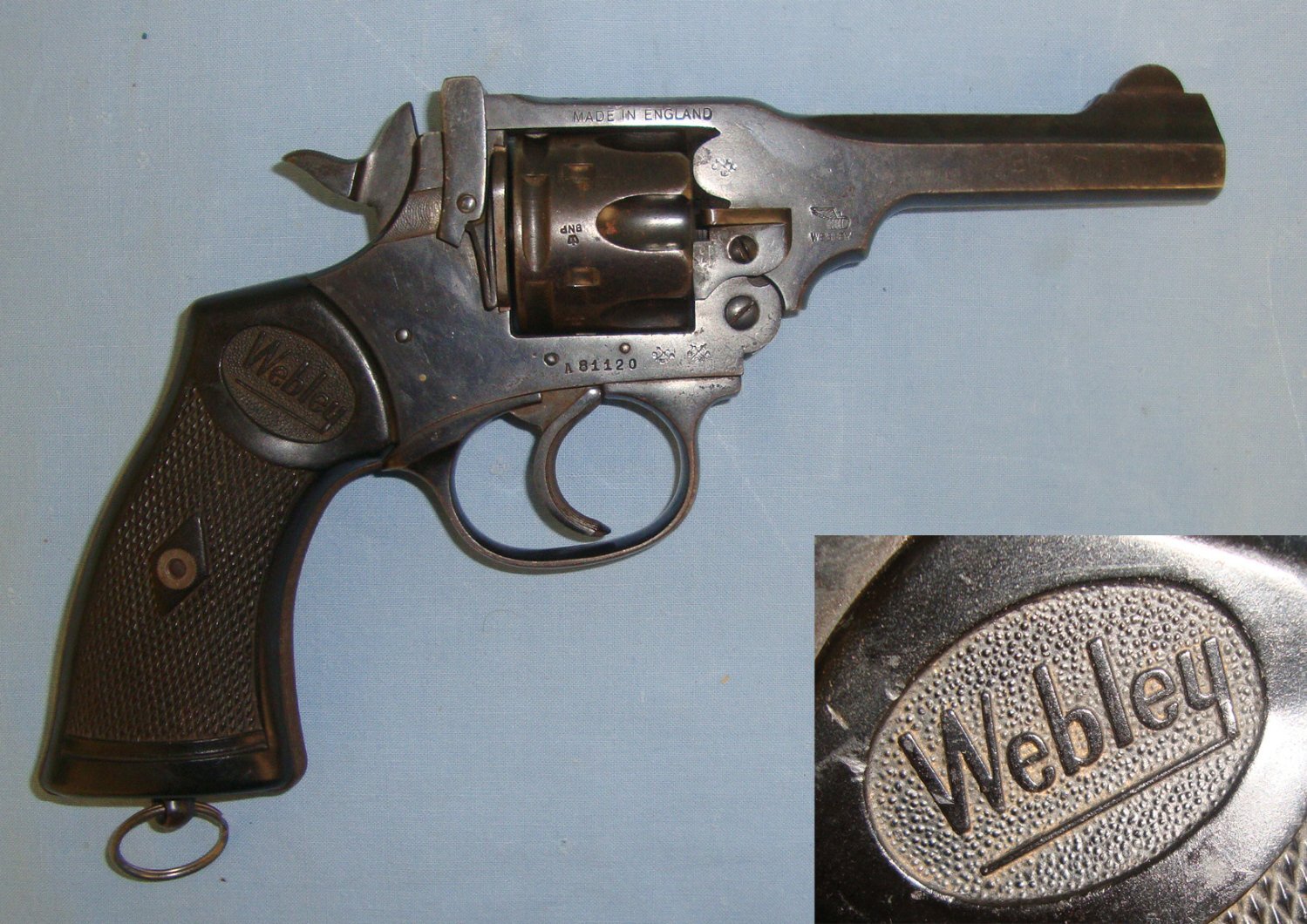 WW2 Era, British Officer\'s MK IV .380 Calibre Service Revolver With 4” Barrel**EARLY UK DEACTIVATION WITH RELACEMENT 2024 UK DEACTIVATION CERTIFICATE** Sn 21608:9 None Revolver