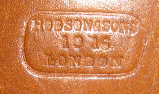  Hobson & Sons London British Sam Browne Holster For Webley & Enfield MK VI .455" Calibre Service Revo Care & Storage