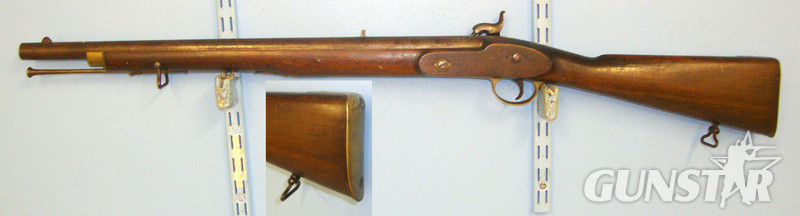  Royal Small Arms Factory (Enfield) 702 Calibre Muzzle Loading, Percussion Rifled Carbine Stock Impressed Barnett Gunmakers London Muzzleloader None Rifle
