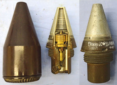 INERT. Very Rare, German, Experimental, 1940 Dated, Factory Sectioned, Railway Gun, Unfired, Dopp Z S45-125 Clockwork Time Fuze In Its Original Bakelite Transit Container. - 21333 INERT. Very Rare, German, Experimental, 1940 Dated, Factory Sectioned, Railway Gun, Unfired, Dopp Z S45-125 Clockwork Time Fuze In Its Original Bakelite Transit Container. - 21333  Other Ammunition