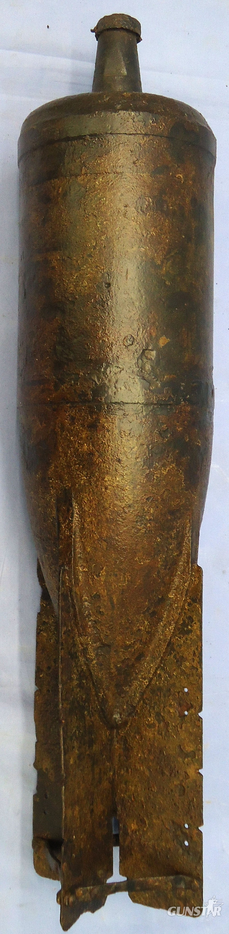 INERT DEACTIVATED. Original, Unfired, British, WW1, 1918 Dated, High Explosive (HE) 6 Inch Newton Trench Mortor & Fuze. - O 2256 INERT DEACTIVATED. Original, Unfired, British, WW1, 1918 Dated, High Explosive (HE) 6 Inch Newton Trench Mortor & Fuze. - O 2256  Other Ammunition - {CATEGORY}