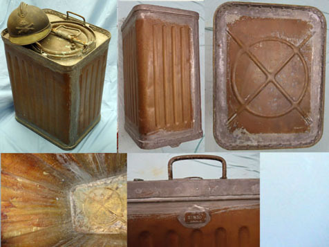 Rare WW1 French Navy Deck Charge, Ready to Use Copper Carrying Case French Navy Deck Charge, Ready to Use Copper Carrying Case Antique & Militaria