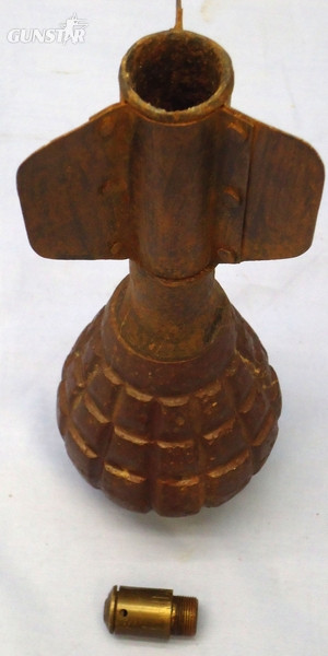 INERT DEACTIVATED. Rare, German WW1 Early, First Pattern (Pigeon) Granatenwerfer 16 High Explosive (HE) Fragmentation Trench Mortar. - O 1735 INERT DEACTIVATED. Rare, German WW1 Early, First Pattern (Pigeon) Granatenwerfer 16 High Explosive (HE) Fragmentation Trench Mortar. - O 1735  Other Ammunition