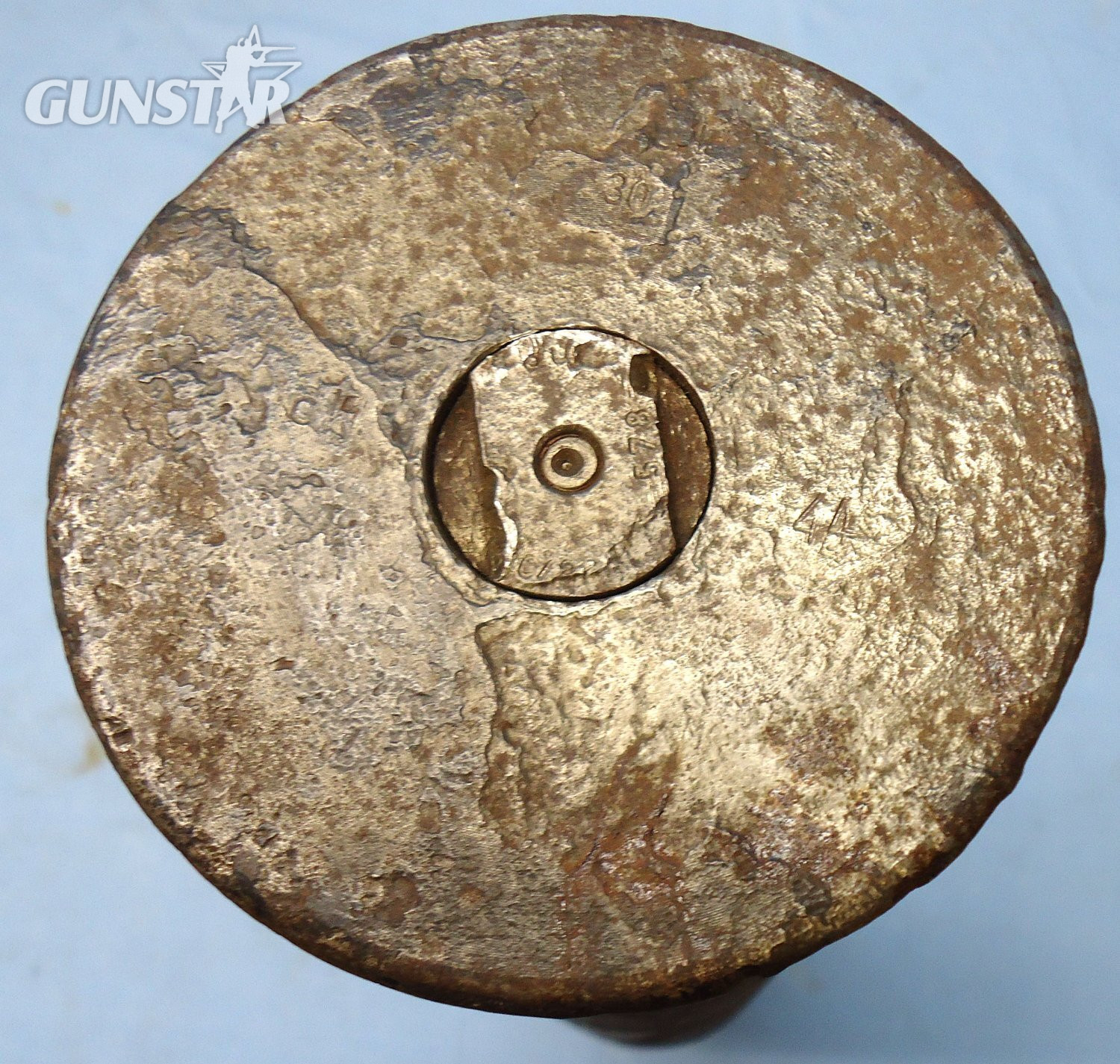 DEACTIVATED INERT. RARE, Unfired German, WW2, Panther V, 1944 Dated, 7.5cm (75 x 640R) Pzgr 39 APCBC/HE (Armour Piercing Capped, Ballistic Cap / High Explosive Round For The Panther (Panzer V) and the Jagdpanzer IV, Sd.Kfz. 162 tank destroyer. O 2087 DEACTIVATED INERT. RARE, Unfired German, WW2, Panther V, 1944 Dated, 7.5cm (75 x 640R) Pzgr 39 APCBC/HE (Armour Piercing Capped, Ballistic Cap / High Explosive Round For The Panther (Panzer V) and the Jagdpanzer IV, Sd.Kfz. 162 tank destroyer. O 2087  Other Ammunition