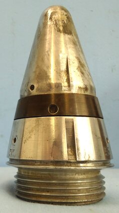 INERT. Scarce, Unfired, WW2, 1942 Dated German ZtZ.S/30 Clockwork Time Fuze In Its Original Bakelite Transit Container.  INERT. Scarce, Unfired, WW2, 1942 Dated German ZtZ.S/30 Clockwork Time Fuze In Its Original Bakelite Transit Container.   Other Ammunition 