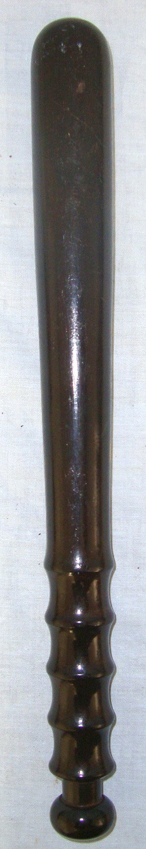  SCARCE**WW1 Era 1914-1919 Dated, King’s Crown Salford City Police Special Constable\'s Lignum Vitae Tropical Hardwood Polychrome Decorated Presentation Truncheon. Sn 22504  Antique & Militaria