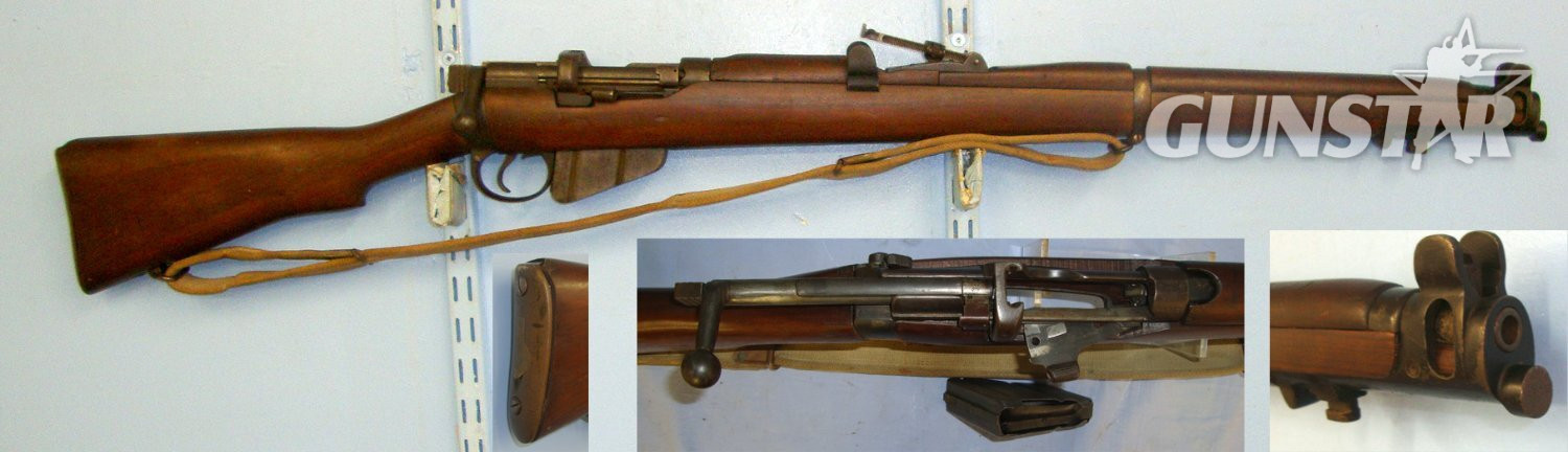 Enfield Rifle & Sling. D 6032 Bolt Action None Rifle in 