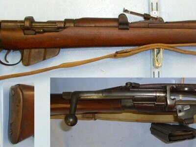 Enfield Rifle & Sling. D 6032 Bolt Action None Rifle