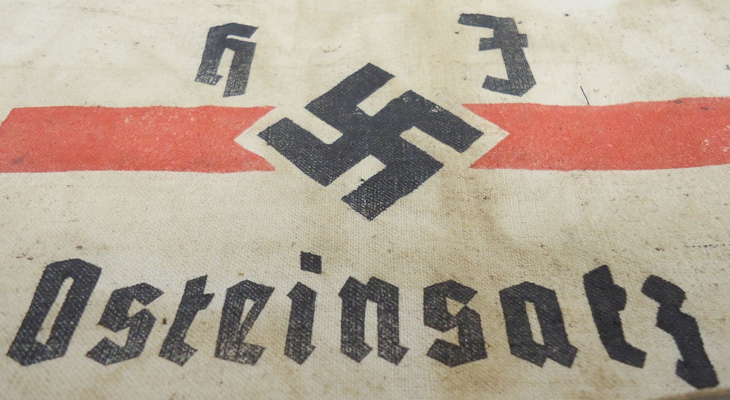 Original* Nazi Hitler Youth Osteinsatz (Eastern Deployment) Armband. N 108. Original* Nazi Hitler Youth Osteinsatz (Eastern Deployment) Armband. N 108.  Antique & Militaria