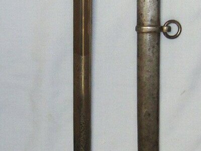 Victorian British Officer’s 1821 Pattern Light Cavalry Officer’s Sword With Etched Blade & Officer’s Bullion Cord With Portepee By Hamburger & Rogers London & Scabbard. ED 3025 Sword