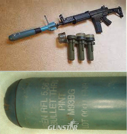  DEACTIVATED INERT. Unfired, Belgian Mecar Telgren M93BG Practice Rifle Grenade Rifle For The 5.56mm FNC Rifle. - O 1628 DEACTIVATED INERT. Unfired, Belgian Mecar Telgren M93BG Practice Rifle Grenade Rifle For The 5.56mm FNC Rifle. - O 1628  Other Ammunition