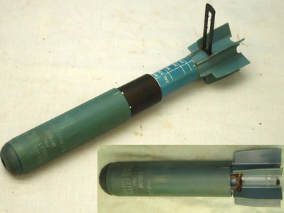 DEACTIVATED INERT. Unfired, Belgian Mecar Telgren M93BG Practice Rifle Grenade Rifle For The 5.56mm FNC Rifle. - O 1628 DEACTIVATED INERT. Unfired, Belgian Mecar Telgren M93BG Practice Rifle Grenade Rifle For The 5.56mm FNC Rifle. - O 1628  Other