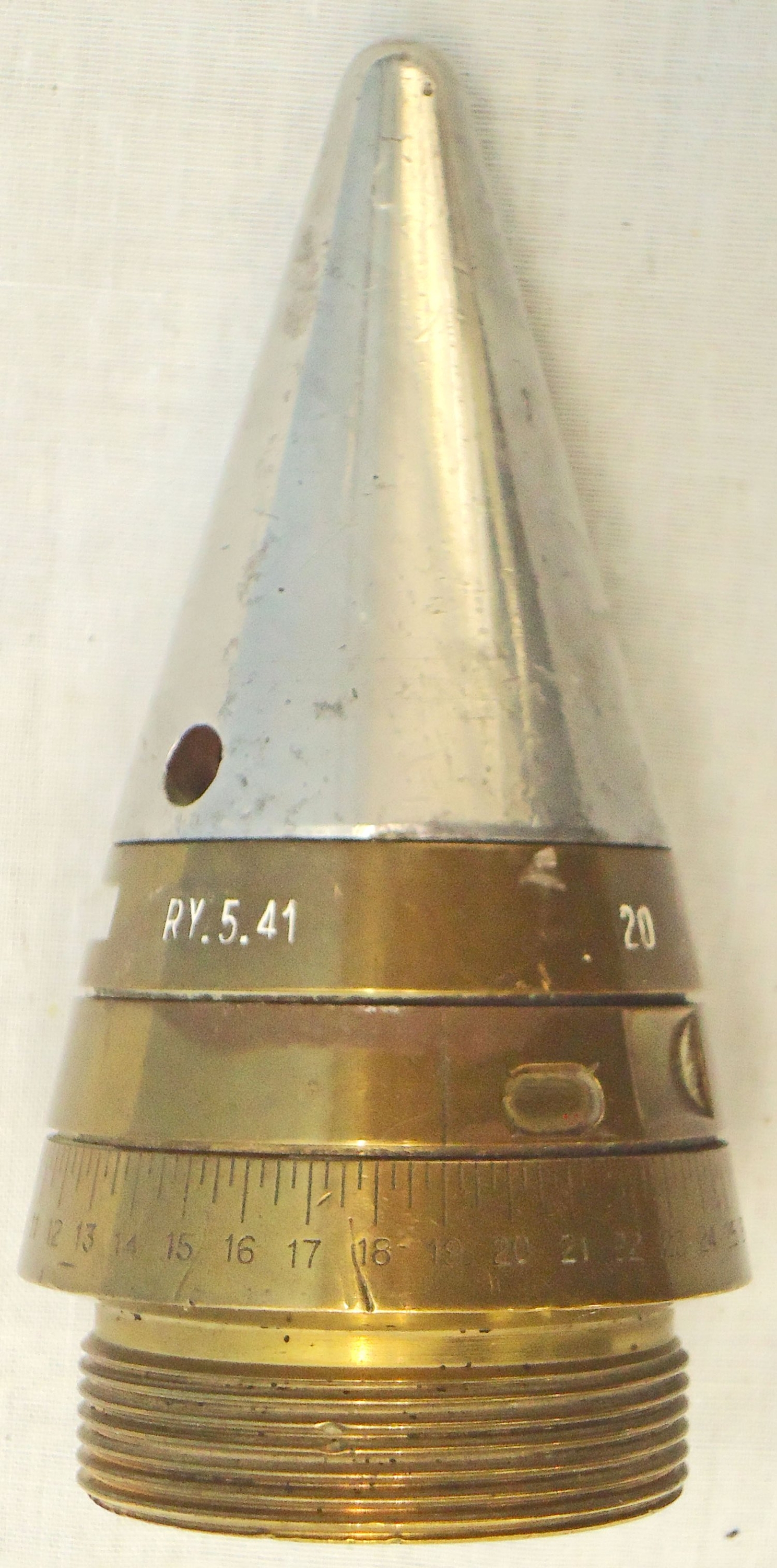 INERT DEACTIVATED. **MINT** British, WW2, 1940 Dated, Strippable & Complete for Instruction Purposes, No 199 Mk IV Time Fuze For The British 3.7 Inch Anti-aircraft Gun. Sn - 2846:99 INERT DEACTIVATED. **MINT** British, WW2, 1940 Dated, Strippable & Complete for Instruction Purposes, No 199 Mk IV Time Fuze For The British 3.7 Inch Anti-aircraft Gun. Sn - 2846:99  Other Ammunition - {CATEGORY}