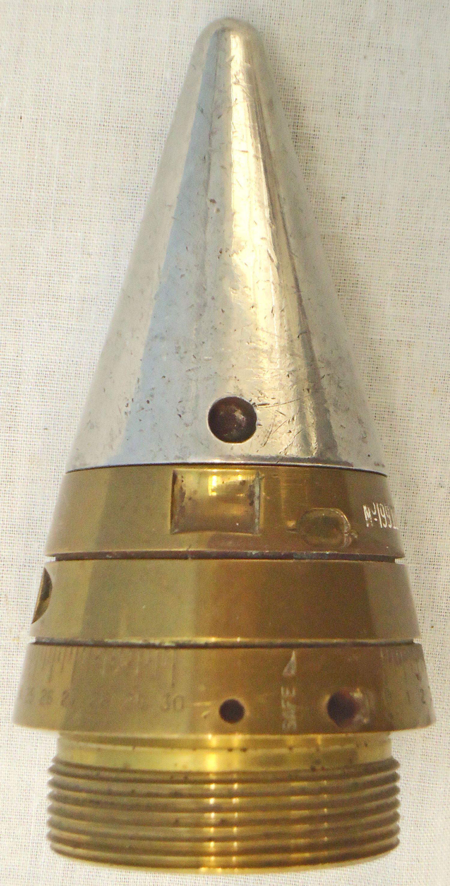 INERT DEACTIVATED. **MINT** British, WW2, 1940 Dated, Strippable & Complete for Instruction Purposes, No 199 Mk IV Time Fuze For The British 3.7 Inch Anti-aircraft Gun. Sn - 2846:99 INERT DEACTIVATED. **MINT** British, WW2, 1940 Dated, Strippable & Complete for Instruction Purposes, No 199 Mk IV Time Fuze For The British 3.7 Inch Anti-aircraft Gun. Sn - 2846:99  Other Ammunition 
