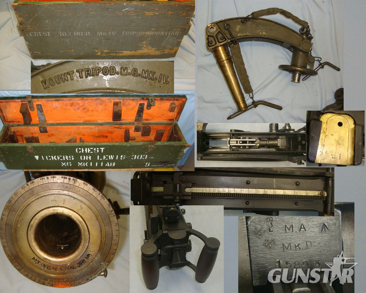 Lithgow Arms With Transit Cased 1943 Dated Tripod By RT (Randwick Tramways) & MK IV Mount. Sn 22534:17 None  Machine Gun
