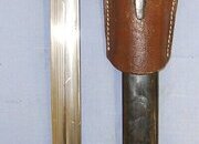 Original WW1 Imperial German Model 1888/98 (M88/98) Ersatz Bayonet, Scabbard & Later Leather Frog. Sn 23484:47 Bayonet